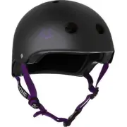 S-One Helmet Lifer XS Black Matte/Purple Straps