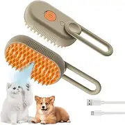 Cloud Care Cat & Dog Brush - Steam Self Cleaning Spritz Defur Comb Grooming Brush for Long & Short Hair