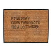 Sailing Ob If You Know Knots Tie A Lot - Funny Novelty Doormat Man Cave Floor mat