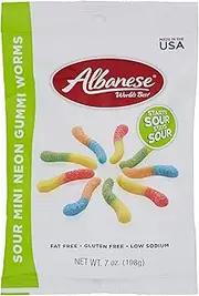 Albanese Gummi Sour Mini WORMS7OZ