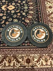 2 PCS Baltimore Orioles Car Cup Holder Coasters Baseball Fans Car Coasters NWT