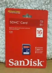 New: SanDisk 16 GB Class 2 SDHC Flash Memory Card SDSDB-016G-A11C - *2011