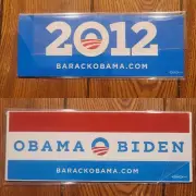 Barrack Obama 2012 Election Bumber Sticker (Set Of 2) 8X3