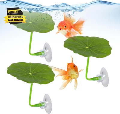 3 Pcs Betta Fish Leaf Hammock Soft Aquarium Decor Plastic Plants Practical Resti