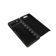 8 x 18650 2A 2 USB Ports LCD Display 20000mA Battery Case Power With LED Light Bank Box For iPhone X XS Xiaomi Mi9 Mi8 S9 S10 BLACK COLOR