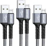 Micro USB Cable 1M,3 Pack,Micro USB Charging Cable Android Charger Cord,Nylon Braided Cord Compatible with Galaxy S7/S6,Note 6/5,Kindle,PS4,Android Devices