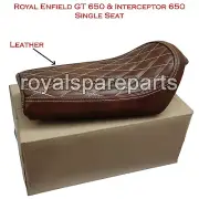 Genuine Leather Royal Enfield GT & Interceptor 650 D11 Single Seat