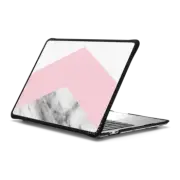 MacBook Pro 13-inch (M1 / M2 / Intel) Impact Case Blush pink black white geometric vintage marble