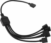 COOPHYA 5 Way 4 Pin ARGB LED Splitter Cable for Computer Motherboard 12V RGB Extension Connector Cord for Chassis Power Supply and LED Strip Connectors