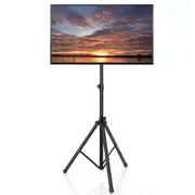 Height Adjustable TV Stand LCD Flat Panel TV Tripod with 35 KG Weight Capacity