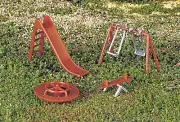 Bachmann HO Scale Park Accessories - Playground Equipment 4-Pack