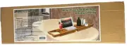 Luxury Bamboo Bath Bridge Tub Caddy Tray Rack Bathroom Shelf Holder Slim