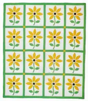 MY DAISY ---- APPLIQUE VINTAGE QUILT PATTERN