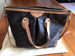 LV 路易威登 真品M40145 經典花紋Monogram帆布手提/肩背包