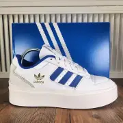 Adidas Originals Womens Forum Bonega Blue White Platform Fashion Sneakers Shoes