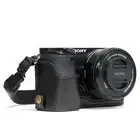 MegaGear Sony Alpha A6300, A6000 Ever Ready Leather Camera Half Case and Strap