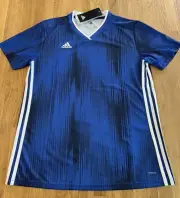Adidas Tiro 19 Soccer Jersey Woman’s Size L Blue New With Tags