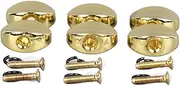 Guitar Tuning Peg Buttons Metal Easy to Install Replacement for Acoustic Electric Guitar 6Pcs (Gold)