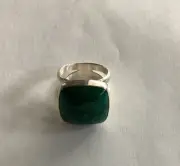 HSN Jay King Chrysocolla Sterling Silver Ring Size 6