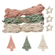 Macrame Woven Christmas Tree DIY Kit Christmas Craft Gift Kit Very Suitable6259