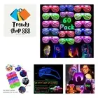 60 Pack Glow in The Dark Glasses, LED Christmas Party Supplies 5 Colors Light...