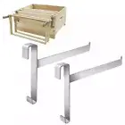 2pcs Bee Supplies Beekeeping Frame Rack Stainless Steel Bee Hive Storage Shelf