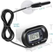 Neptonion Aquarium Thermometer LCD Digital Aquarium Thermometer with Suction Cup