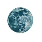 20cm 3D Large Moon Fluorescent Wall Sticker Removable Glow In The Dark Sticker