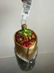 Neiman Marcus Burrito Christmas Ornament Chipotle Taco Bell NWT $48 MSRP 5"