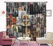 Dazzling locomotive 3D Curtain Blockout Photo Printing Curtains Drape Fabric