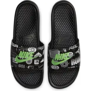 NIKE 拖鞋 運動 休閒 舒適 男女鞋 黑 631261042 Benassi JDI Print