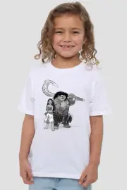 Maui Sketch - Kids T-Shirt 3-13 Years - White