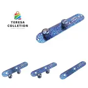 Titanium Alloy Guitar Control Plate and 2 Piece Potentiometer Knobs Damascus ...