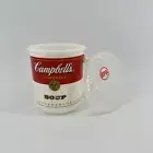 Campbell’s Soup Mug w Lid Microwave Plastic Cup New Hot N Handy Vintage BPA FREE