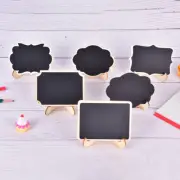 6Style Mini Wooden Whiteboard Message Chalkboard Small Notice Blackboard Sta===