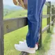 Kimo德國品牌健康鞋-專利足弓支撐-綁帶格紋山羊皮休閒健康鞋 女鞋 (珍珠白 KBBSF160120)