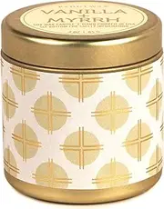 [Paddywax] Kaleidoscope Collection Scented Travel Tin Candle, 3-Ounce, Vanilla Bean & Myrrh