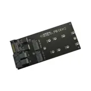 Dual 2 Port SFF-8643 U.2 to M.2 NVMe M-Key SSD Converter Card Adapter
