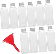 ULTECHNOVO 10pcs Portable Travel Bottle Set Toiletry Travel Bottles Refillable Plastic Containers for Cosmetics Shampoo Mini Plastic for Liquids