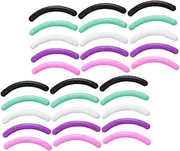 [Outanaya] 30pcs Eyelash Curler Refill Pads Silicone Cushions for Comfortable Curling High Elasticity Replacement Strips for Lash Curlers Mixed Colors for Versatile Use