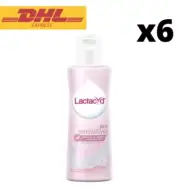 Lactacyd Pro Sensitive Feminine Wash for Dry Itchy Irritated Skin - 250ml x 6