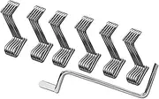 FQRDKT 30 Pieces Fence Tightener Tool Barb Wire Fence Tool Sturdy Smooth Metal Construction Wire Twisting Garden Tool for Fence Post