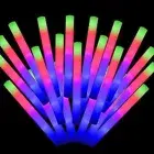 Blu7ive 110pcs Glow Sticks Bulk,Led Foam Sticks 3 Flashing Modes light up foa