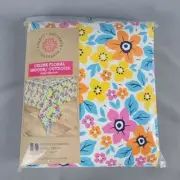 Celine Floral Vinyl Tablecloth 60" x 84" Indoor/Outdoor Rectangle or Oval Table