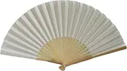 [YUUSONSM] Beaded kit Manual Fan,Folding Hand Fans, Vintage Solid Color Chinese Fans Pattern Folding Dance Wedding Party Lace Silk Folding Hand Held Fan s