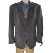 Chaps Chevron Sport Coat Blazer Sz 46L NWT $160