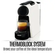 Nespresso by Delonghi Essenza Mini Capsule Coffee Espresso Lungo Machine White