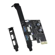 3 Port USB PCIe Expansion Card, 18W Power Delivery Expands PC Connection