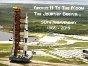 *Postcard-"Apollo 11 To The Moon" /Journey Begins/ -50th Ann.- -1969/2019- {RB54