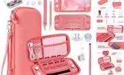 Switch Lite Case 18-in-1 Accessories Bundle with Protective Carrying Case,